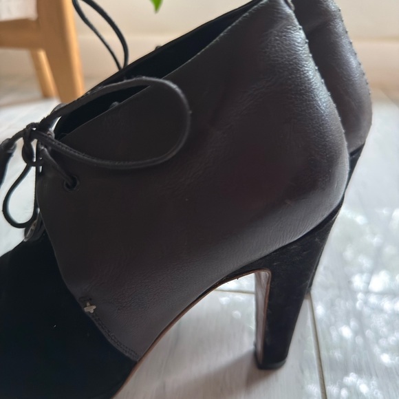 RAG & BONE Women Suede Leather Lace Up Ankle High Heel Boots Boots Size 8/ 8.5 - Picture 4 of 10